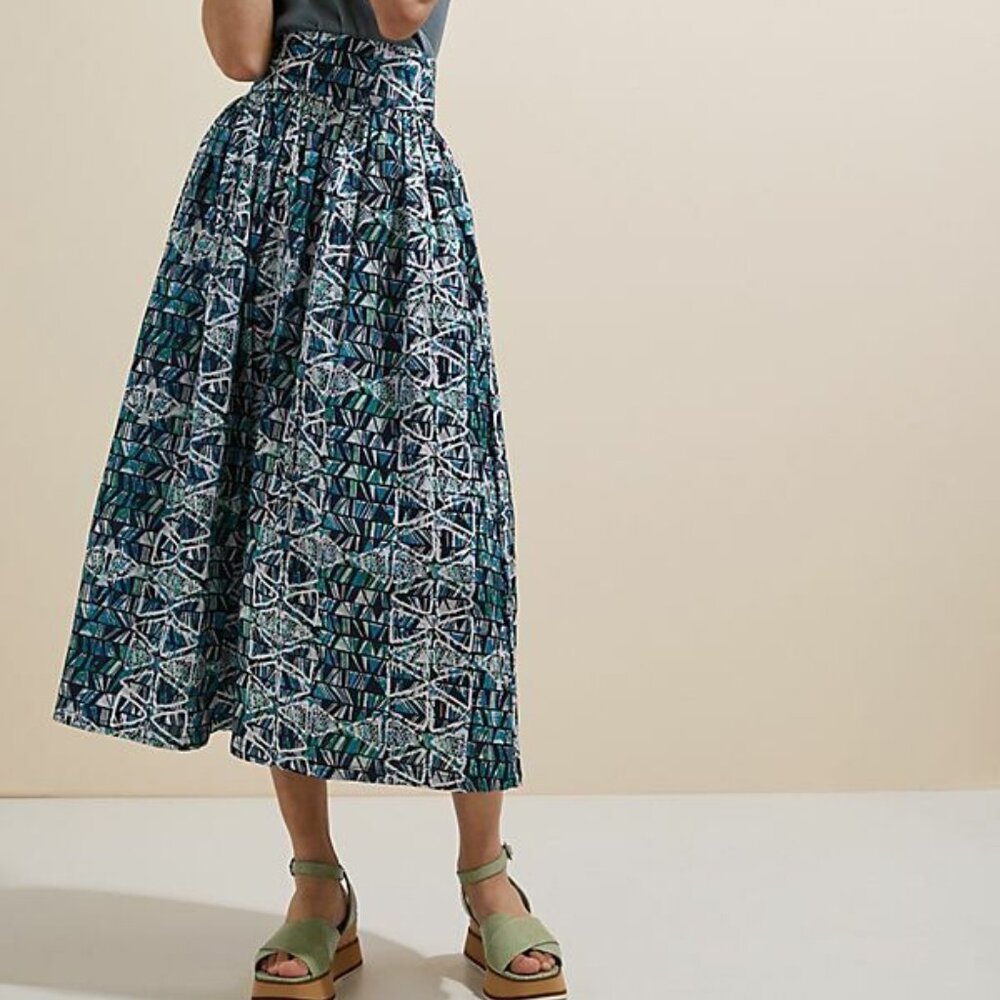 Anthropologie Sika A-Line Midi Skirt View 2